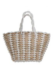 BLE Torebka w kolorze beżowym - 25 x 25 x 13 cm rozmiar: onesize. Brązowe torebki klasyczne BLE, bez wzorów, z materiału, przez ramię, bez dodatków. Za 50.95 zł.