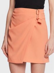 Silvian Heach Spódnica mini GPP23356MG Pomarańczowy Regular Fit. Brązowe spódnice Silvian Heach, bez wzorów, z syntetyku, mini. Za 289.99 zł.