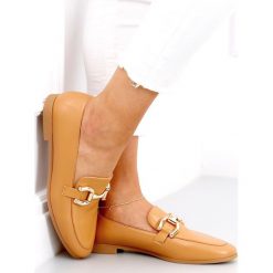 Mokasyny damskie Tulip Camel brązowe. Brązowe mokasyny INNA MARKA, bez wzorów, z materiału. Za 109.89 zł.