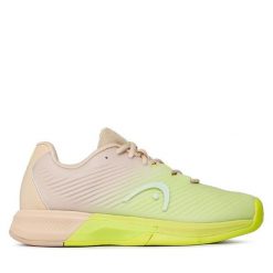 Buty do tenisa Head. Żółte buty treningowe Head, bez wzorów, bez zapięcia, tenisowe. Za 439.99 zł.