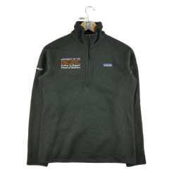 Second life - Kobiecy Sweter Polarowy z Kapturem - Jak nowy. Czarne swetry Patagonia, bez wzorów, z polaru, sportowe, bez ramiączek. Za 169.16 zł.