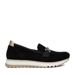 Półbuty Rieker. Brązowe półbuty wsuwane Rieker, bez wzorów, bez obcasa, na obcasie. Za 319.99 zł.