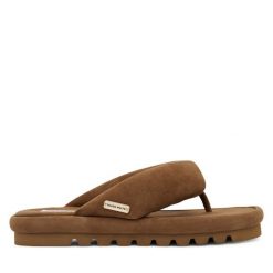 Japonki Naked Wolfe. Brązowe japonki Naked Wolfe, bez wzorów. Za 859.99 zł.