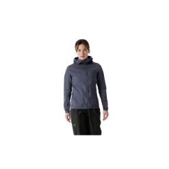 Kurtka trekkingowa damska Squamish Hoody Women. Szare kurtki Arc'teryx, bez wzorów, z softshellu, trekkingowe. Za 939.99 zł.