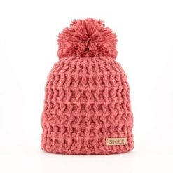 Czapka SINNER Nordic II Beanie, czerwona, unisex. Czerwone czapki zimowe SINNER, bez wzorów, sportowe. Za 200.00 zł.
