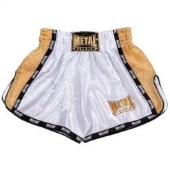 Szorty Metal Boxe Thai/Kick Extrem. Białe szorty METAL BOXE, bez wzorów, sportowe. Za 137.50 zł.