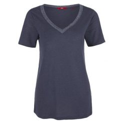 S.Oliver T-Shirt Damski 34 Ciemnoniebieski. T-shirty marki S.Oliver. W wyprzedaży za 65.00 zł.