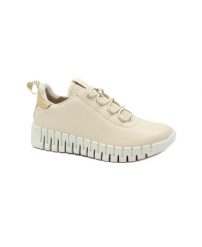 Buty do biegania damskie Ecco Sneaker Gruuv Lea. Brązowe buty do biegania ECCO, bez wzorów, z materiału, bez zapięcia, do biegania. Za 619.90 zł.
