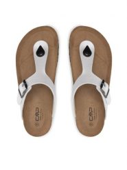 CMP Japonki Mymosa Wmn Flip Flop 3Q91036 Biały. Białe japonki CMP, bez wzorów, ze skóry. Za 138.99 zł.