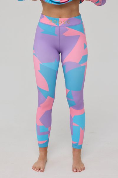 Damskie legginsy termoaktywne Del Mar. Czerwone legginsy OOSC, bez wzorów, z materiału, eleganckie, długie. Za 269.99 zł.