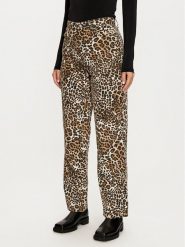 JDY Spodnie materiałowe Ray 15343448 Beżowy Wide Leg. Brązowe spodnie materiałowe JDY, bez wzorów, z bawełny. Za 119.99 zł.