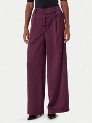Rinascimento Spodnie palazzo CFC0124993003 Bordowy Wide Leg. Czerwone spodnie materiałowe Rinascimento, bez wzorów, z materiału. Za 529.99 zł.