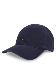 Tommy Hilfiger Czapka z daszkiem Essential Flag Soft Cap AW0AW17131 Granatowy. Niebieskie czapki z daszkiem Tommy Hilfiger, bez wzorów, z bawełny. Za 109.99 zł.