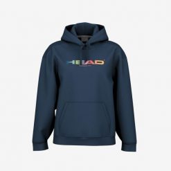 Bluza damska z kapturem Head Rally. Niebieskie bluzy z kapturem Head, bez wzorów, z kapturem, tenisowe. W wyprzedaży za 234.00 zł.
