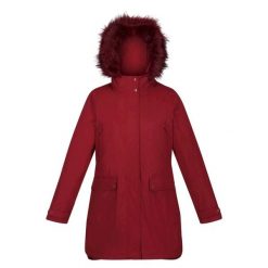 Kurtka Parka Ocieplana Przeciwdeszczowa Damska Sabinka. Czerwone kurtki przeciwdeszczowe Regatta, s, bez wzorów, sportowe, bez kaptura. Za 172.99 zł.