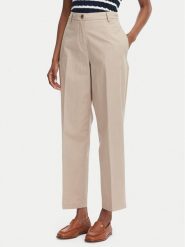 Tommy Hilfiger Chinosy WW0WW52817 Beżowy Slim Fit. Brązowe chinosy Tommy Hilfiger, bez wzorów, z syntetyku. Za 489.99 zł.