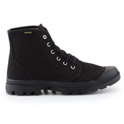 Buty Palladium Pampa Hi Oryginale W 75349-060 czarne. Czarne buty treningowe bez wzorów, z materiału, przed kolano, bez zapięcia. Za 503.88 zł.