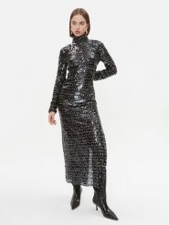 Patrizia Pepe Sukienka wieczorowa 2A2670/A352-FE05 Czarny Slim Fit. Czarne sukienki Patrizia Pepe, bez wzorów, z syntetyku, wizytowe, bez kołnierzyka, bez ramiączek. Za 2,459.00 zł.