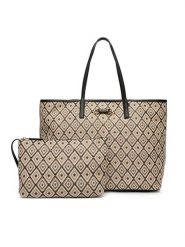 Guess Torebka HWWG99 13240 Beżowy. Brązowe shopper bag Guess, z aplikacjami, z materiału, bez dodatków. Za 719.99 zł.