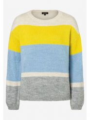 More & More Sweter w kolorze błękitno-szaro-żółtym rozmiar: 42. Niebieskie swetry More & More, bez wzorów, bez ramiączek. Za 127.65 zł.