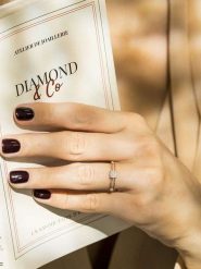 DIAMOND & CO Złoty pierścionek "La Promise" z diamentami rozmiar: 60. Białe pierścionki Diamond & Co, z diamentem, złote. Za 1,276.88 zł.