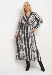 Szara Kopertowa Sukienka z Wiskozą i Paskiem w Talii Noranea. Szare sukienki Born2be, na co dzień, xl, bez wzorów, z wiskozy, eleganckie, bez kołnierzyka, bez ramiączek, maxi, kopertowe. W wyprzedaży za 97.49 zł.