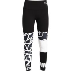 Puma URBAN SPORTS LEGGING Legginsy black. Niebieskie legginsy marki comma casual identity, z materiału, casualowe. Za 169.00 zł.