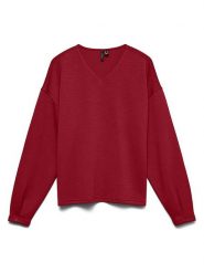 Vero Moda Bluza w kolorze czerwonym rozmiar: M. Czerwone bluzy Vero Moda, m, bez wzorów, bez kaptura. Za 109.95 zł.