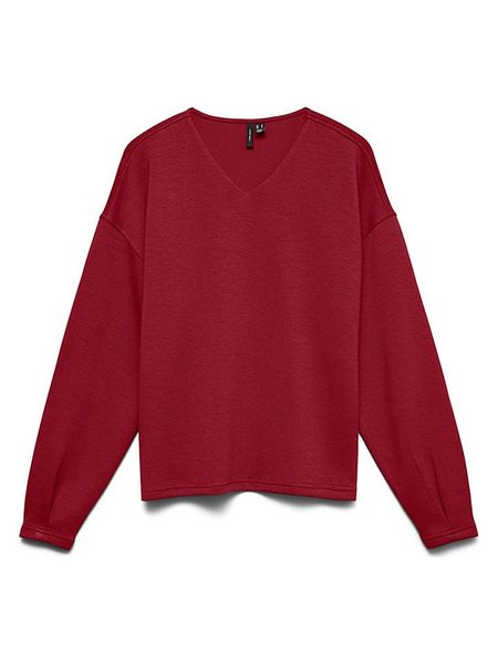 Vero Moda Bluza w kolorze czerwonym rozmiar: XL. Czerwone bluzy Vero Moda, xl, bez wzorów, bez kaptura. Za 109.95 zł.