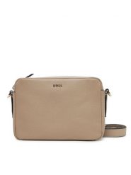 BOSS Torebka Alyce 50535985 Beżowy. Brązowe listonoszki Boss, bez wzorów, ze skóry, bez dodatków. Za 569.99 zł.