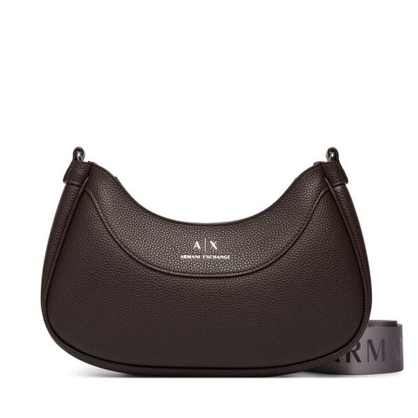 Torebka Armani Exchange. Brązowe torebki klasyczne Armani Exchange, bez wzorów, klasyczne, bez dodatków. Za 335.99 zł.