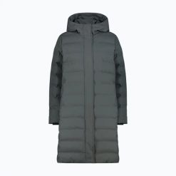 Płaszcz ocieplany damski CMP 35K3676 Coat Fix Hood. Szare płaszcze CMP, m, bez wzorów, z materiału, klasyczne, z kapturem. Za 569.99 zł.