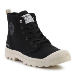 Buty Palladium Pampa Hi Zip Organ 79101-008-M czarne. Czarne buty treningowe bez wzorów, z materiału, za kostkę, bez zapięcia. Za 599.46 zł.