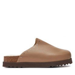 Klapki Scholl. Brązowe klapki Scholl, bez wzorów, bez obcasa, bez zapięcia. Za 339.99 zł.