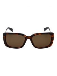 Polaroid Damskie okulary przeciwsłoneczne w kolorze brązowym rozmiar: 56. Brązowe okulary przeciwsłoneczne Polaroid, bez wzorów, z tworzywa sztucznego, metalowe. Za 174.95 zł.
