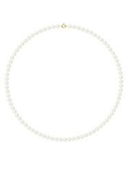 Pearline Naszyjnik z perłami w kolorze białym - dł. 42 cm rozmiar: onesize. Białe naszyjniki Pearline, z materiału, z perłą, złote. Za 500.99 zł.