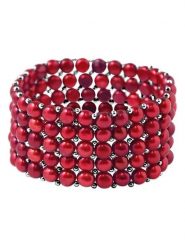 ATELIERS SAINT GERMAIN Bransoletka z perłami rozmiar: onesize. Czerwone bransoletki ATELIERS SAINT GERMAIN, z perłą. Za 556.99 zł.