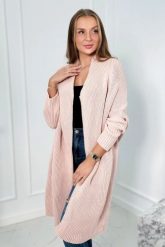 Sweter z rękawami typu nietoperz pudrowy róż. Czerwone swetry KESI, l, bez wzorów, z wełny, plus size, bez ramiączek. Za 178.78 zł.