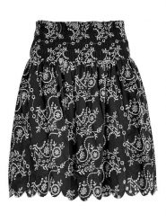 Peppercorn Spódnica "Tiffany" w kolorze czarno-białym rozmiar: 38. Czarne spódnice Peppercorn, na co dzień, bez wzorów, z bawełny, midi, proste. Za 187.45 zł.