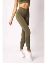 Spaio Legginsy sportowe "Flex Innergy" w kolorze khaki rozmiar: XL. Brązowe legginsy Spaio, xl, bez wzorów, z materiału, outdoorowe. Za 165.99 zł.