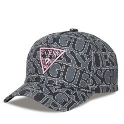 Czapka z daszkiem Guess. Szare czapki z daszkiem Guess, z aplikacjami. Za 119.99 zł.