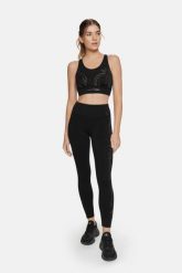 Legginsy fitness damskie Misty Cardiobunny z wysokim stanem. Czarne legginsy Cardio Bunny, bez wzorów, z materiału, klasyczne. Za 52.99 zł.