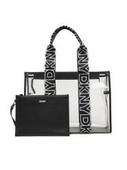 DKNY Torebka R51AYJ22 Przezroczysty. Torebki klasyczne DKNY, bez wzorów, z tworzywa sztucznego, bez dodatków. Za 419.99 zł.