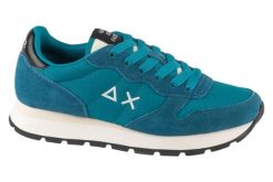 Buty sportowe Sneakersy damskie, SUN68 Ally Solid. Niebieskie buty treningowe SUN68, bez wzorów, z materiału, przed kostkę, bez zapięcia, trekkingowe. Za 369.99 zł.