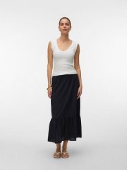 Vero Moda Spódnica w kolorze czarnym rozmiar: XL. Czarne spódnice Vero Moda, xl, bez wzorów, z bawełny, maxi. Za 78.84 zł.