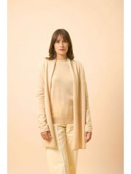 Just Cashmere Kaszmirowy kardigan "Maddie" w kolorze beżowym rozmiar: L. Brązowe swetry Just Cashmere, l, bez wzorów, z kaszmiru, bez ramiączek. Za 330.97 zł.