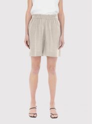 ONLY Szorty materiałowe Tokyo 15259587 Beżowy Relaxed Fit. Brązowe szorty ONLY, bez wzorów, z materiału. Za 69.99 zł.
