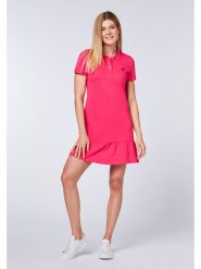 Polo Sylt Sukienka polo w kolorze różowym rozmiar: XL. Różowe sukienki Polo Sylt, xl, bez wzorów, z bawełny, bez kołnierzyka, bez ramiączek, midi. Za 127.95 zł.