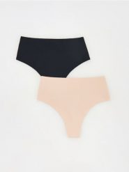 Majtki figi 2 pack - czarny. Czarne figi Reserved, bez wzorów. Za 69.99 zł.