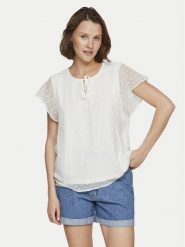 Vila Bluzka Edee 14100340 Biały Regular Fit. Białe bluzki Vila, bez wzorów, z syntetyku, bez kołnierzyka, bez ramiączek. Za 69.99 zł.